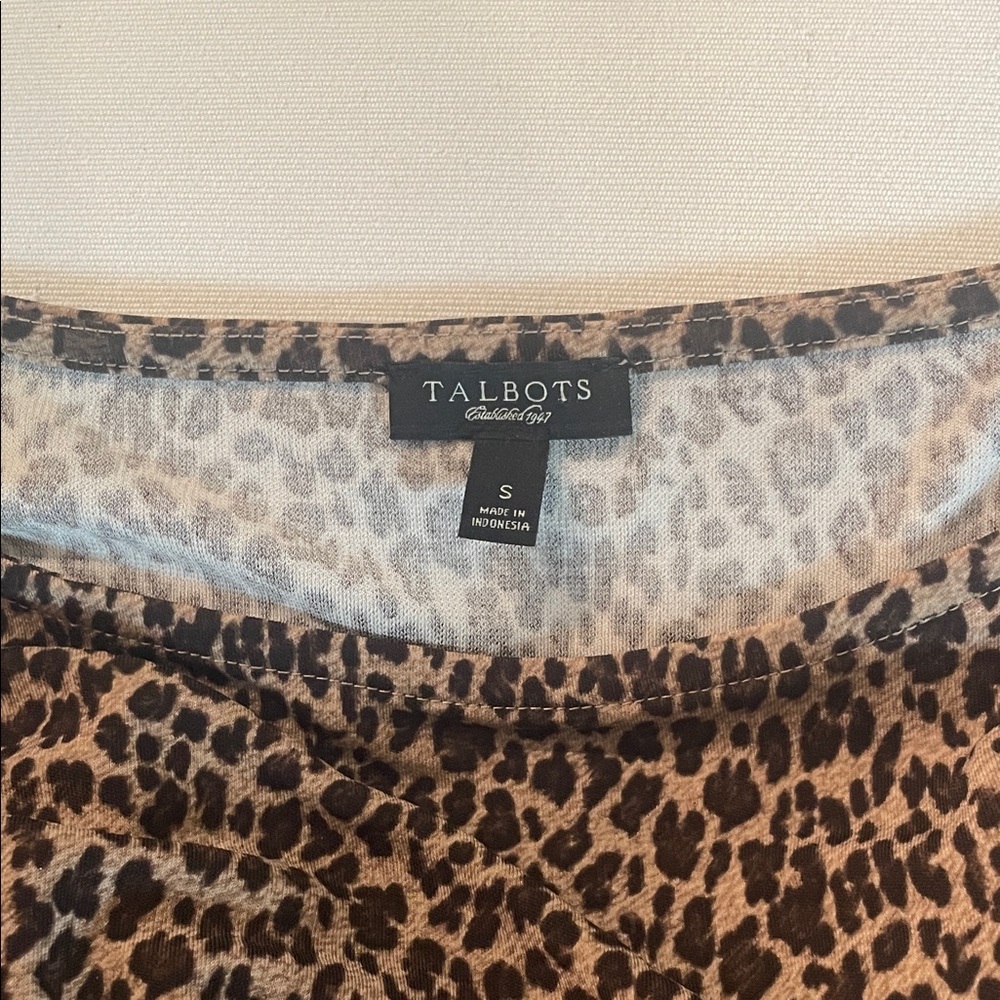 Talbots Brown Leopard Print dress